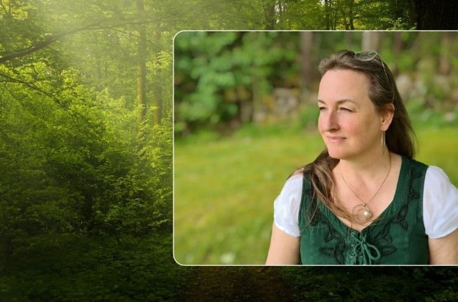 Författaren Maria Frid Selin släpper boken Gläntan i skogen, med bilder målade av Jennie Forster. Foto: Linda Larsson