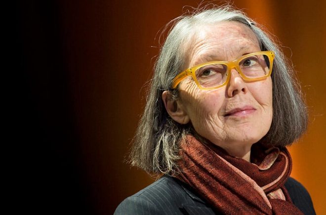 Kanadensiska poeten Anne Carson är storfavorit inför årets Nobelpris i litteratur – enligt oddsen hos ett spelbolag. Arkivbild: Pontus Lundahl/TT.