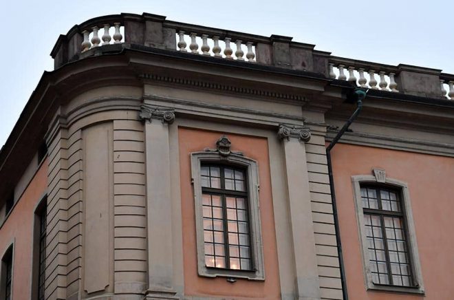 Svenska Akademiens sammanträdesrum i Börshuset i Gamla stan i Stockholm. Arkivbild: Henrik Montgomery/TT.