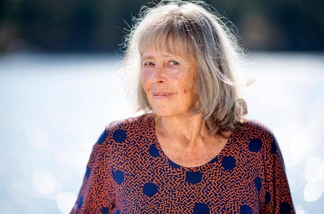 Agneta Pleijel är aktuell med romanen ”Dubbelporträtt”: ”Jag har i hela mitt liv vacklat mellan att skriva för många eller att bli exklusiv. Här fick de två delarna mötas i form av Christie och Kokoschka.” Foto: Pontus Lundahl/TT.