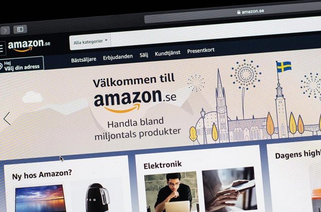 Amazon lanserade sin svenska sajt i oktober förra året. Arkivbild: Amir Nabizadeh/TT.