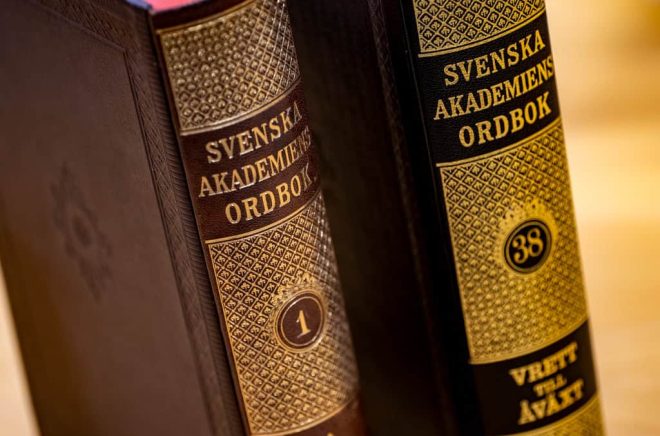 Svenska Akademiens ordbok ( SAOB ). Arkivbild: JOHAN NILSSON/TT.