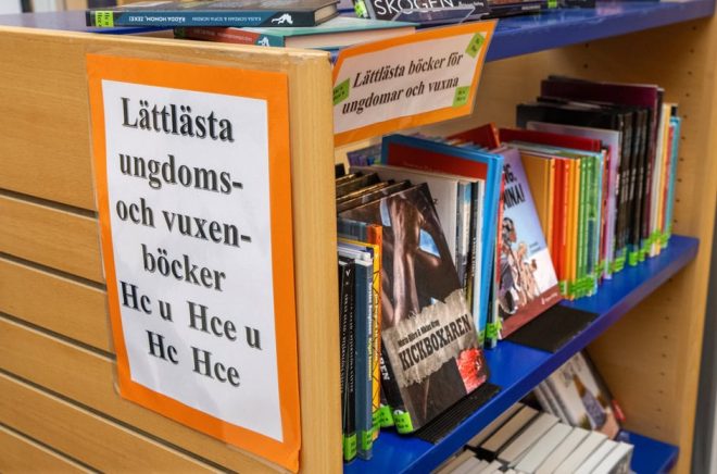 Skolbiblioteket på Enbacksskolan i Tensta. Arkivbild: Claudio Bresciani/TT.