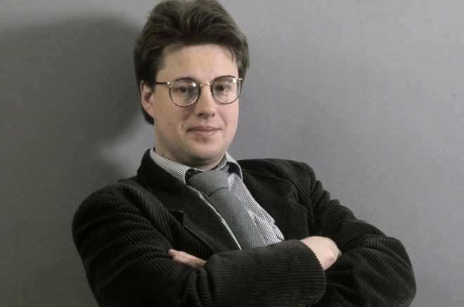 Stieg Larsson i slutet på 1980-talet. Foto: Leif Blom / TT.