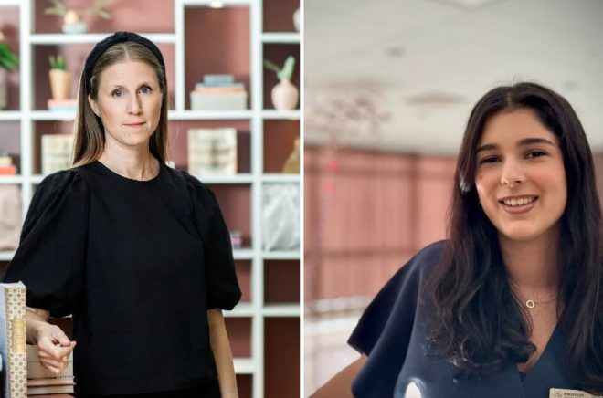 Ulrika Caperius på Bonnier Carlsen och Booktok-influencern Jasmine Darban jobbar tillsammans med imprintet Fenix. Bild: Caroline Andersson/Christina Kihlström