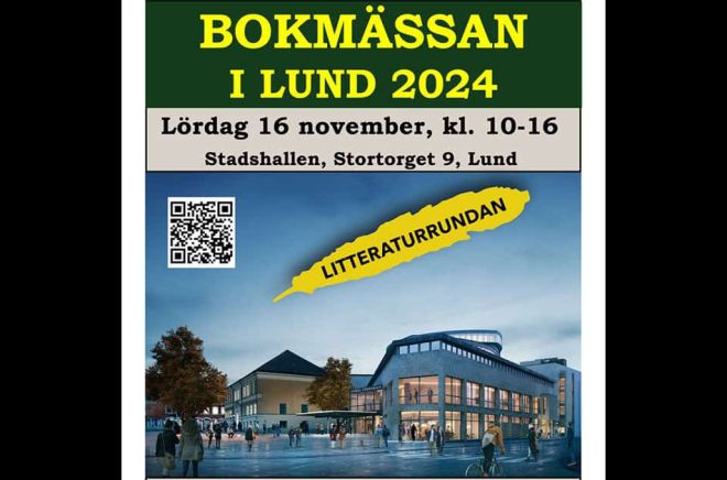 Bokmässan i Lund äger rum 16 november 2024. Pressbild.