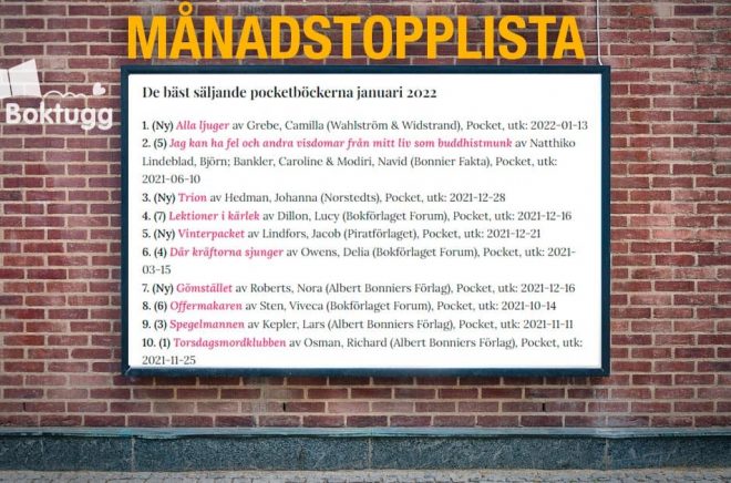 topplista pocketböcker januari 2022