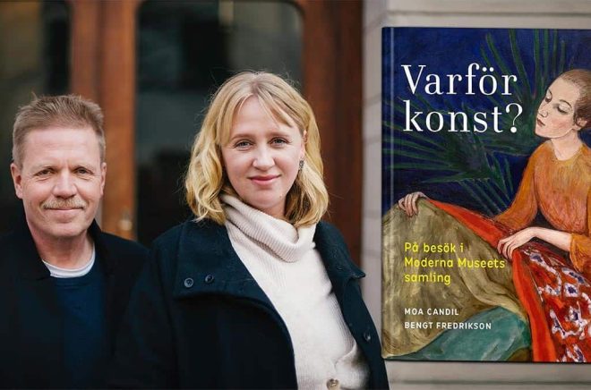 Författarna Bengt Fredrikson och Moa Candil har skrivit en lättläst bok om konst. Pressbild.