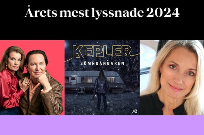 Sömngångaren av Lars Kepler blev årets enskilt mest lyssnade bok på Bookbeat 2024. Pressbild.